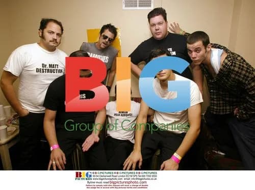 Johnny Knoxville and Steve-O with The Hives