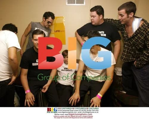 Johnny Knoxville and Steve-O with The Hives