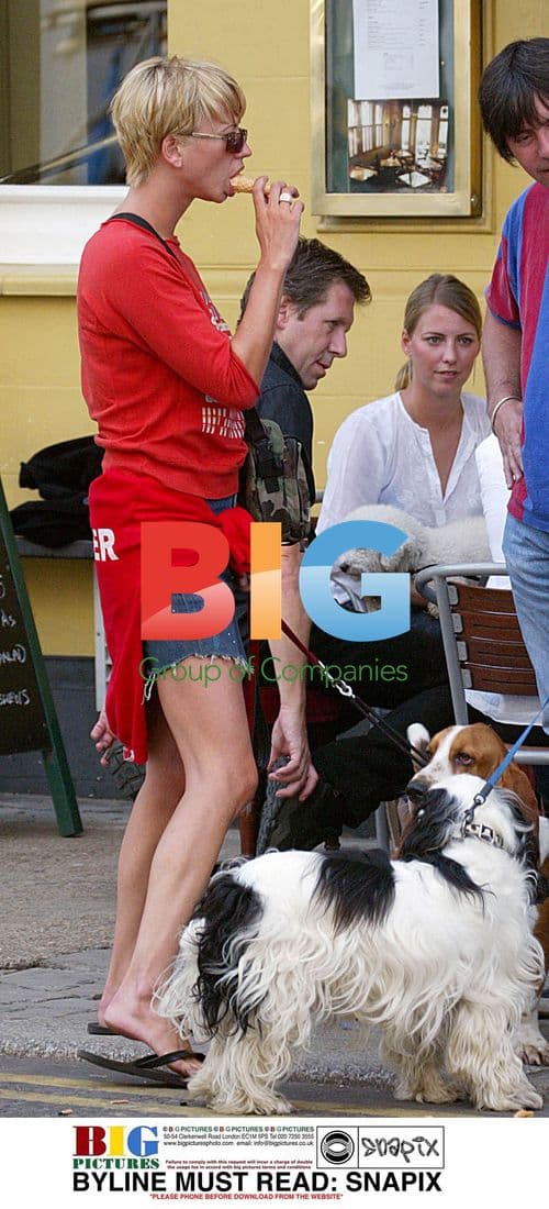 Sara Cox and Emma B with dogs