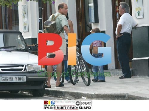 Woody Harrelson on Bicycle After Lunch in North London