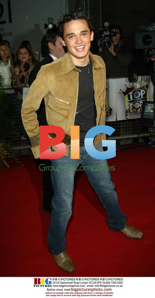 Gareth Gates at Top of the Pop Awards