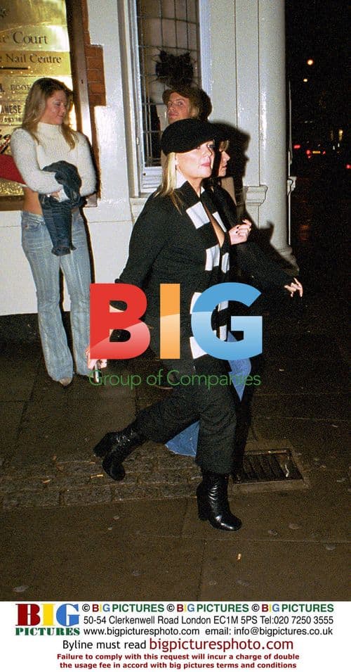 Emma Bunton Leaving Wellington Club in London