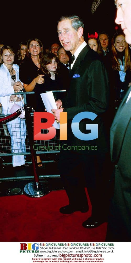 Prince Charles at the Royal Variety Performance 2002