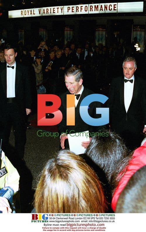 HRH Prince Charles at Royal Variety 2002