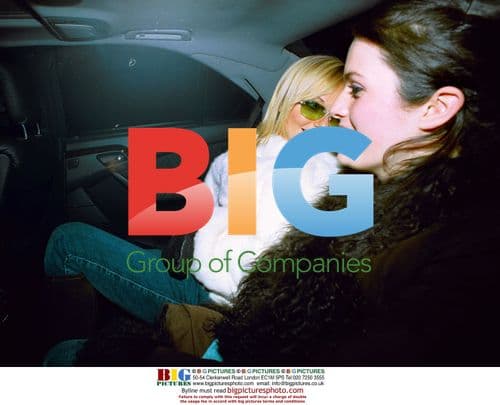 Geri Halliwell Leaving EMI Christmas Party