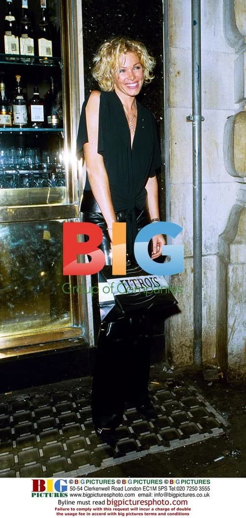 Nell McAndrew leaving Jitrois party