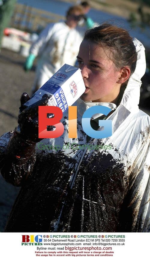 Clean-up After Oil Spill