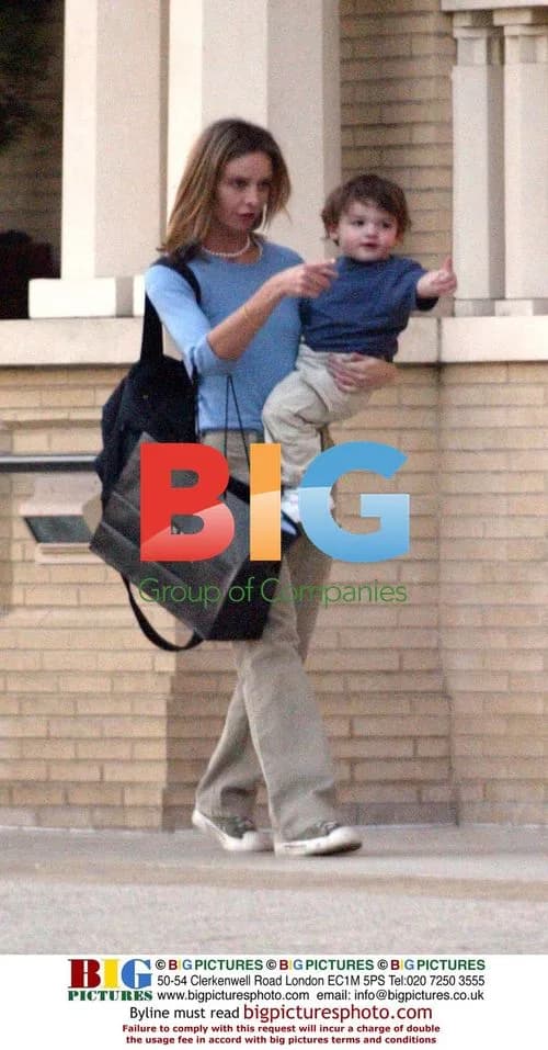 Calista Flockhart and son Liam shopping