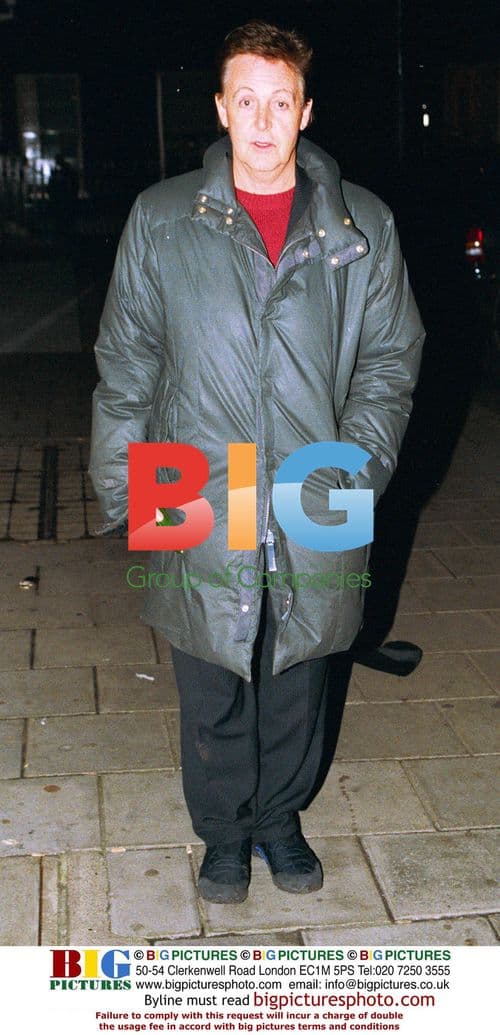 Sir Paul McCartney Leaving Christmas Party