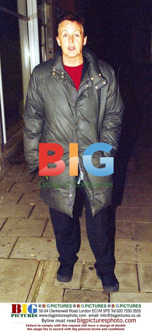 Sir Paul McCartney Leaves Christmas Party