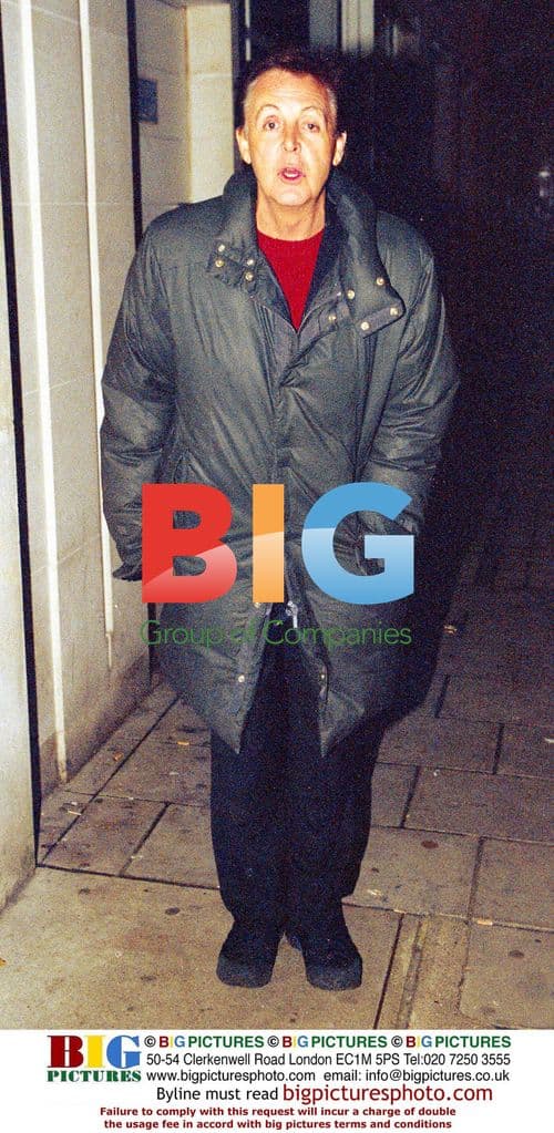 Paul McCartney Leaves Christmas Party