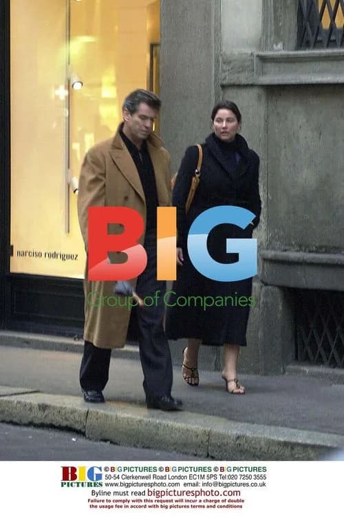 Pierce Brosnan and wife Keely Shaye-Smith shopping in Milan