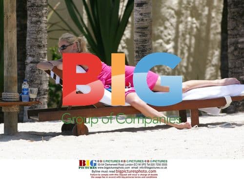 Adriana Karembeu on Mauritius beach