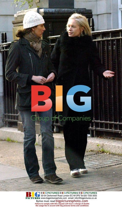 Mariella Frostrup out with friend in Notting Hill