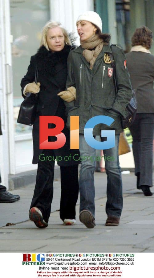 Mariella Frostrup out with friend in Notting Hill