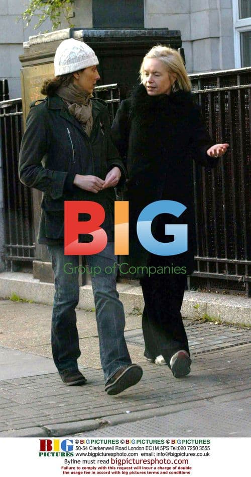 Mariella Frostrup out with friend in Notting Hill