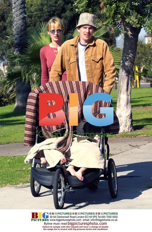 Uma Thurman and Ethan Hawke Out With Kids