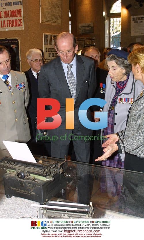 Duke of Kent at Jean Moulin Museum in Bordeaux