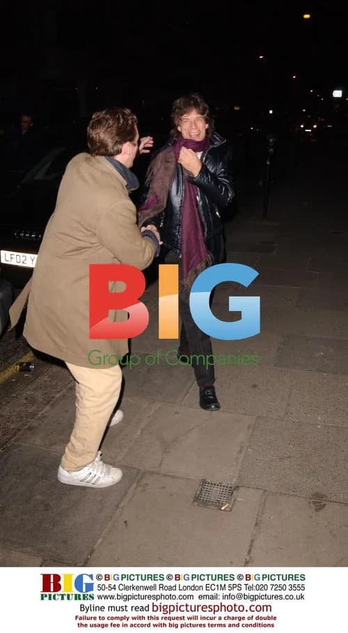 Mick Jagger Arrives at Sketch Club in London
