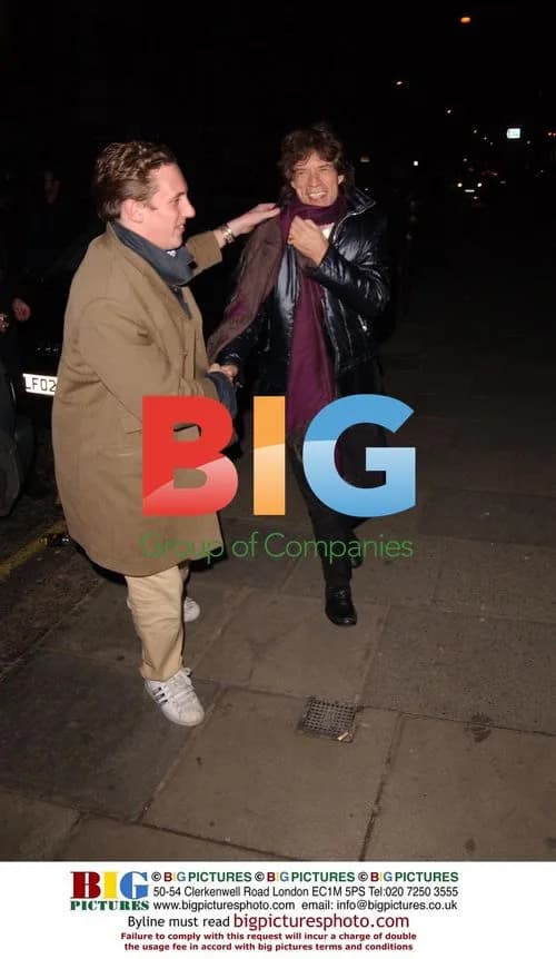 Mick Jagger Arrives at Sketch Club in London