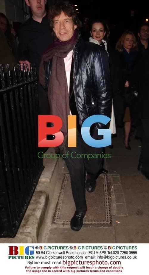 Mick Jagger Arrives at New London Club