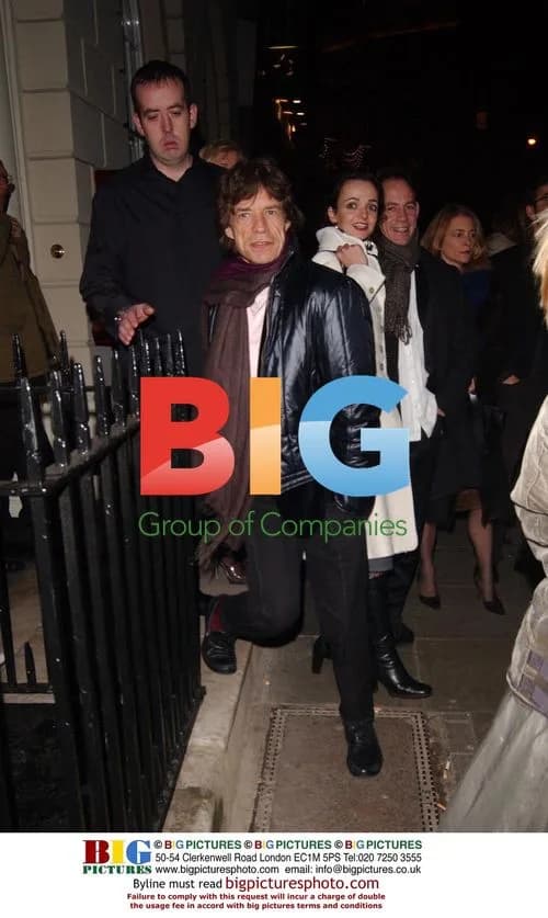 Mick Jagger arriving at Sketch club in London