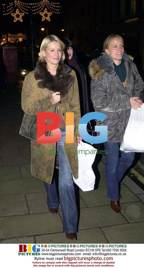 Denise Van Outen Shopping on New Bond Street