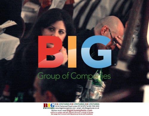 MONICA LEWINSKY AND MALE COMPANION DINE IN ROME