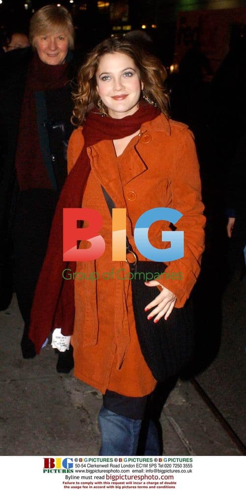 Drew Barrymore at David Letterman's Late Night Show