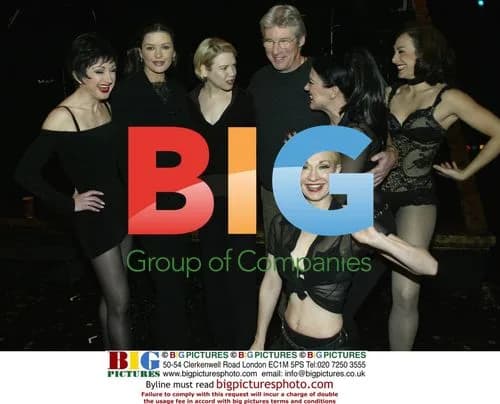 Catherine Zeta-Jones, Renee Zellweger, and Richard Gere visit "Chicago" cast