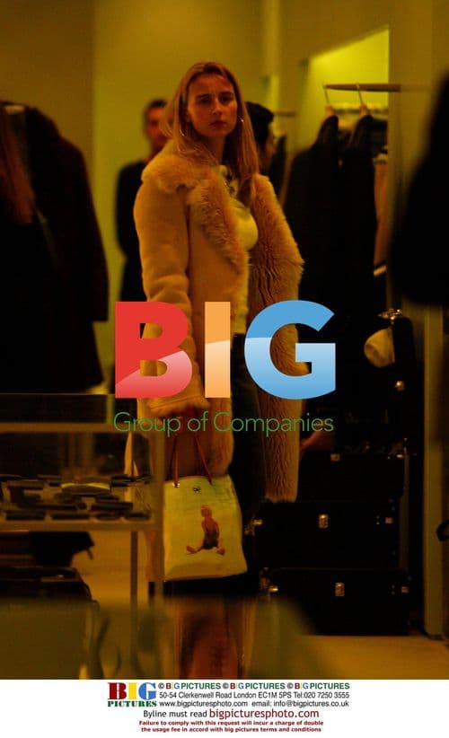 Arsenal's Dennis Bergkamp Shopping in London