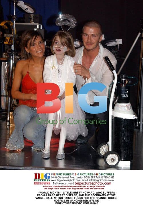 Kirsty Howard and Beckhams at Angel Ball