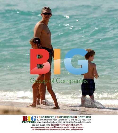 Gary Lineker with Family in Barbados