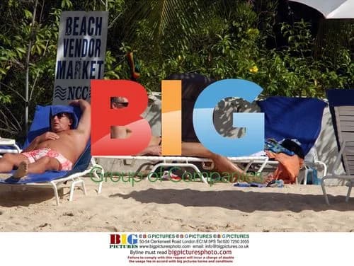 Gary Lineker and Family Vacation in Barbados