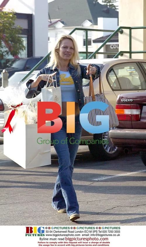 Pamela Anderson Christmas Shopping