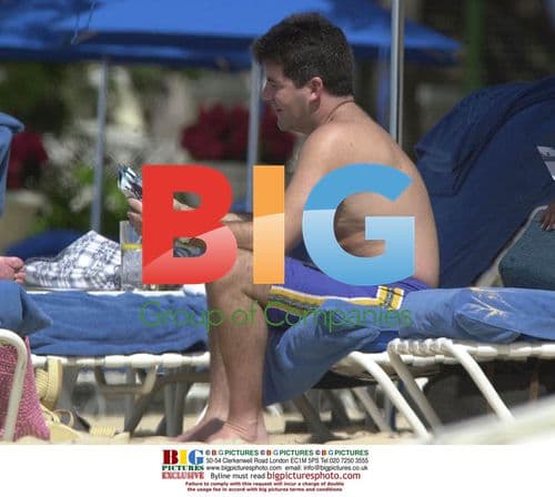 Simon Cowell on Holiday in Barbados