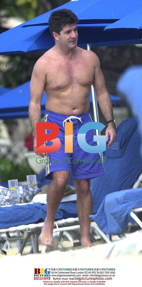 Simon Cowell Enjoys Winter Vacation in Barbados
