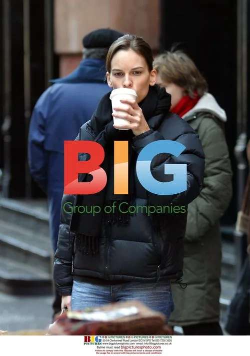 Hilary Swank Checks Out NYC Street Vendors