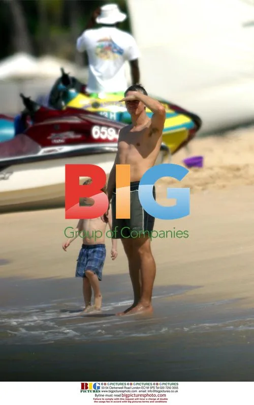 Gary Lineker and Family in Barbados