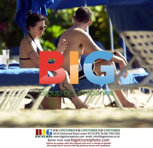 Mel C and Boyfriend on Holiday in Barbados