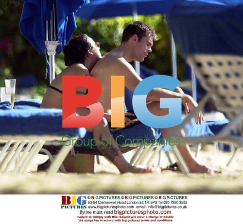 Mel C and boyfriend in Barbados