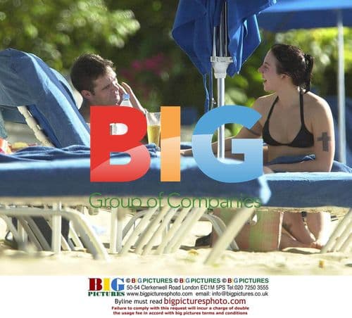 Mel C and Boyfriend in Barbados