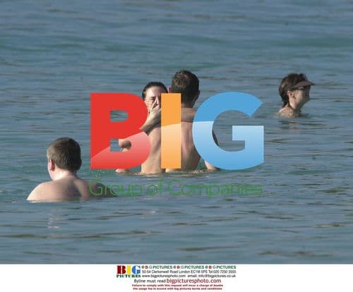 Mel C Swims with Boyfriend in Barbados