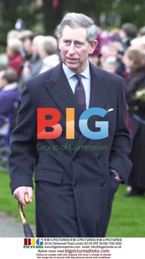 Prince Charles at Sandringham Christmas Service
