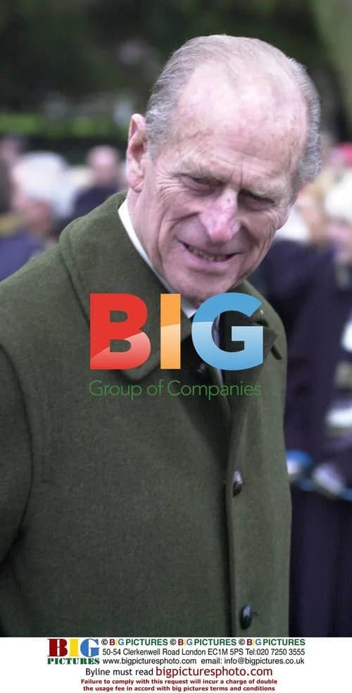 Prince Philip Joins Royal Family for Christmas Service