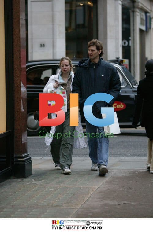 Tony Adams and Girlfriend Shopping in London