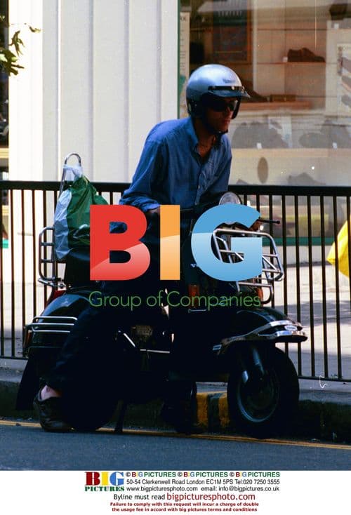 Damon Albarn of Blur on Vespa