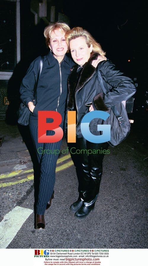 Joanna Lumley and Jennifer Saunders at The Ivy