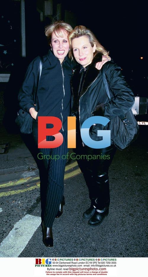 Joanna Lumley and Jennifer Saunders at The Ivy