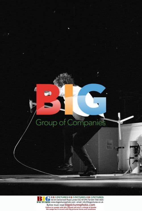 Rod Stewart Performing at Wembley Concert